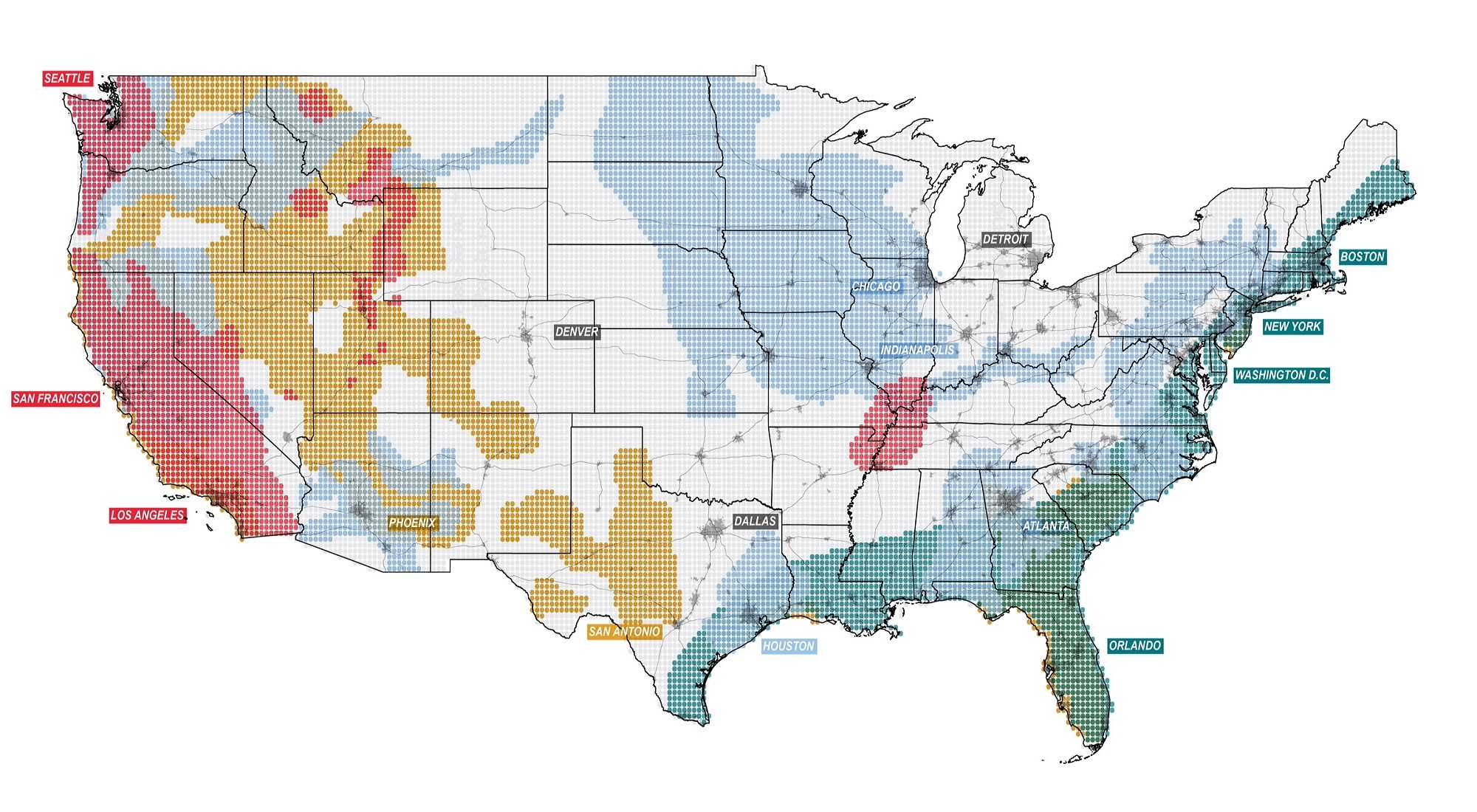 Environmental Disaster Risk Map 1-20 environment disasters - Spatial Source