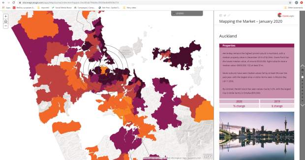 NZ property market mapped with GIS tools