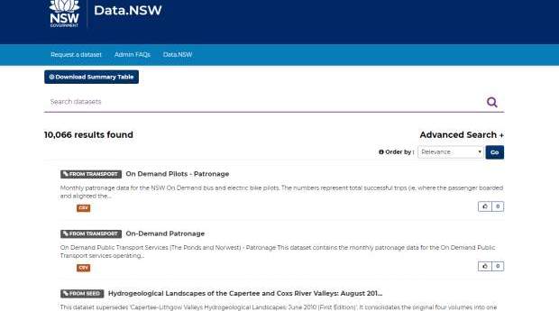 NSW celebrates 10,000 data sets