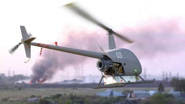 Full-size helicopter turned into UAV Full-size helicopter turned into UAV