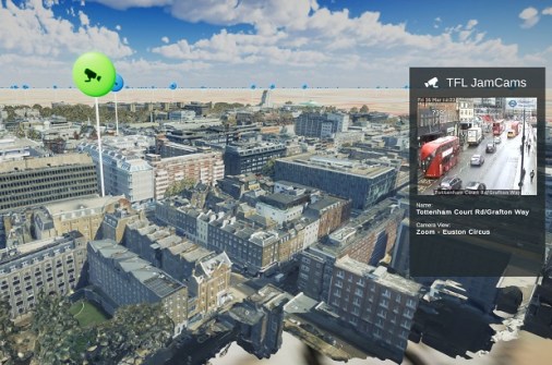 3D map of London incorporates real-time data