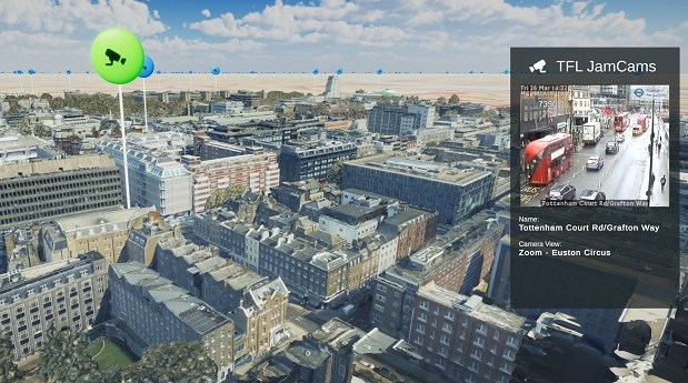 3D map of London incorporates real-time data