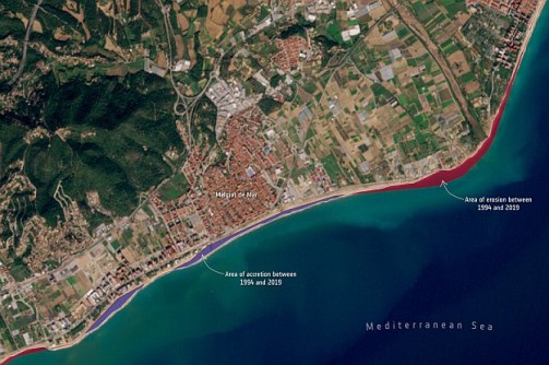 ESA project measures shoreline changes ESA project measures shoreline changes