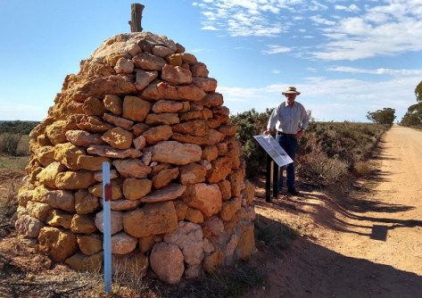 Historic survey mark cairn restored for posterity Historic survey mark cairn restored for posterity