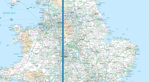 Magnetic, true and grid north align over UK