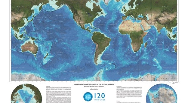 New printable GEBCO world ocean maps released