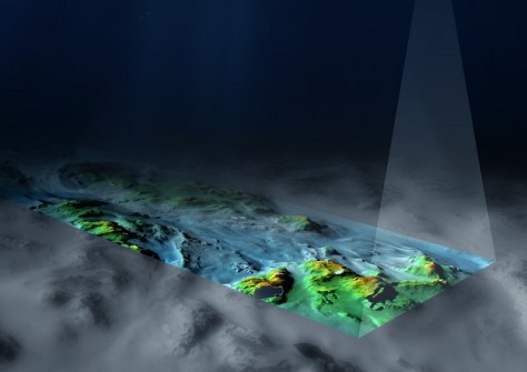 Mapping the approaches to Mawson Antarctic base