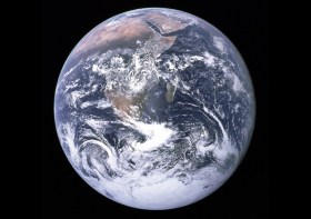 A NASA picture of the whole Earth as seen from space