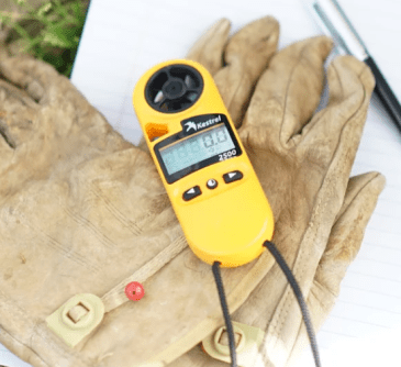 A Kestrel device that can be used for barometric levelling
