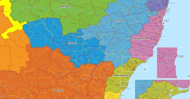 GIS maps for NSW Aboriginal Land Councils