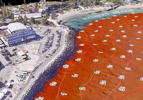 3D seabed mapping for Fremantle sailing event