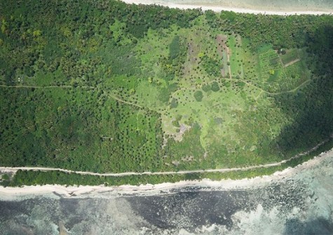 An aerial photo of the same location, this time completely free of cloud or haze