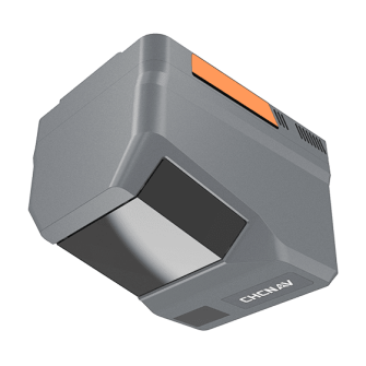 The AlphaAir 6, a grey rectangular device with a dark window for the laser scanner