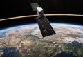 An artist’s impression of the Pixxel Pathfinder satellite in orbit with the Earth underneath