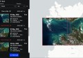 A screenshot of software that provides access to satellite imagery