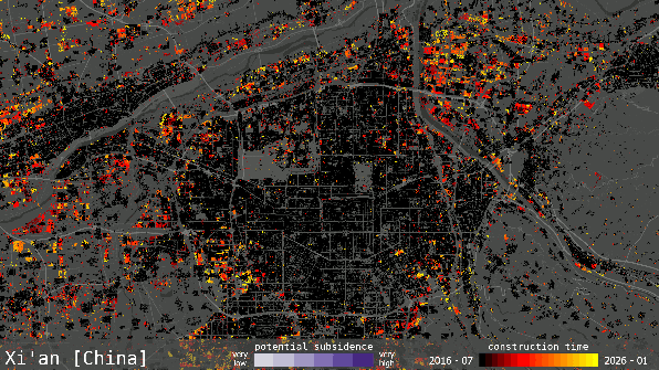 An animation from the World Settlement Footprint Tracker