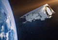 An artist’s impression of a Vantor Vantage satellite in orbit, with the Earth below