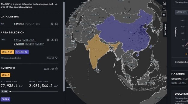 Tracking urban expansion across the globe