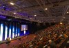 A packed conference hall