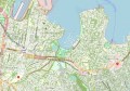 A map of part of the city of Sydney, showing tree canopy coverage
