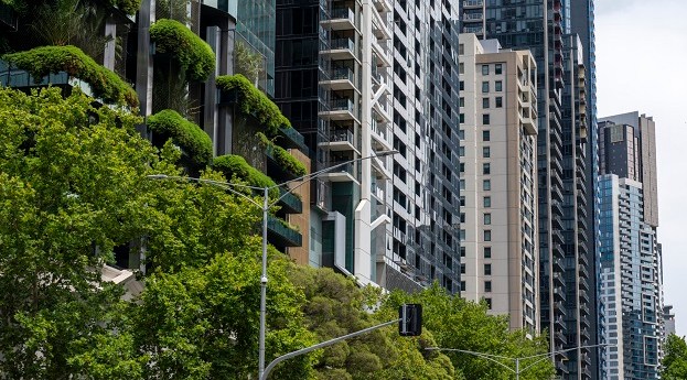 3D modelling apartment views of urban greenery