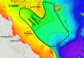 A colour-coded map of the southern Great Barrier Reef