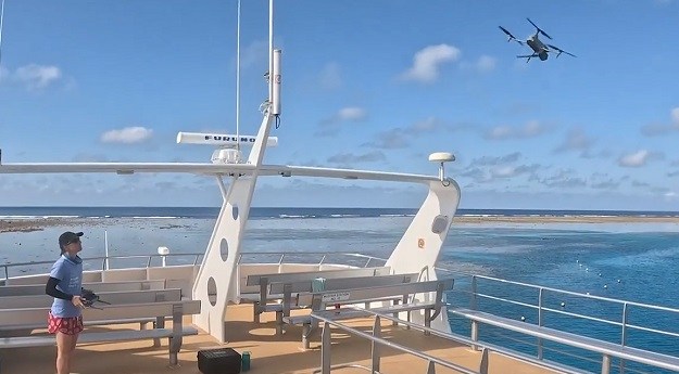 Sky surveys for Great Barrier Reef site stewardship