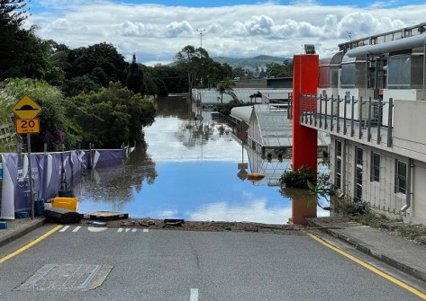 Colour photo of Brisbane 2022 Floods