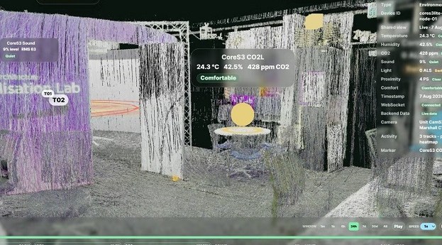 UQ spatial twin research combines 3D model, live data